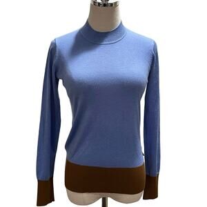 Scotch & Soda Blue and Brown Sweater